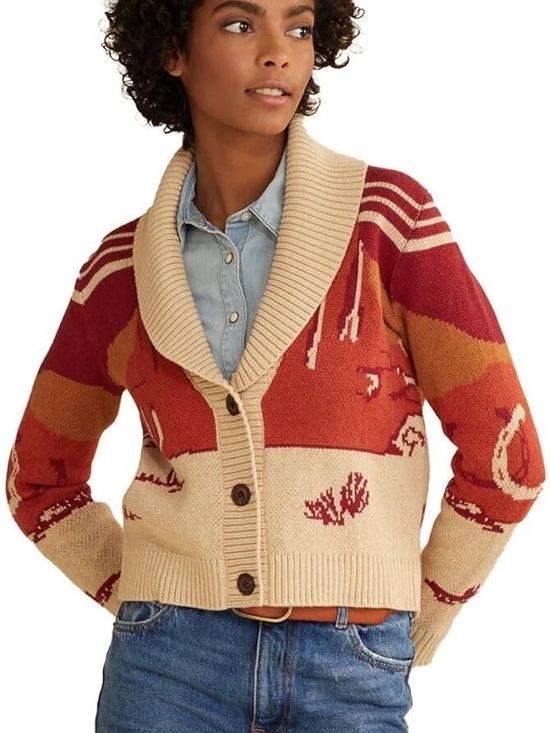 Pendleton Sweaters - Pendleton Western Scenic Cotton Cardigan